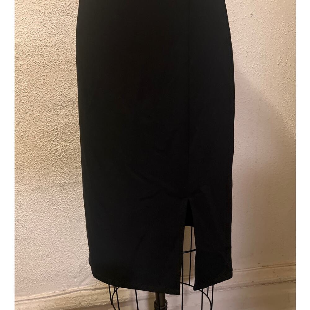 Chelsea 28 Square Neck Sleeveless Side Slit Dress Black NWT Size S - Picture 6 of 9